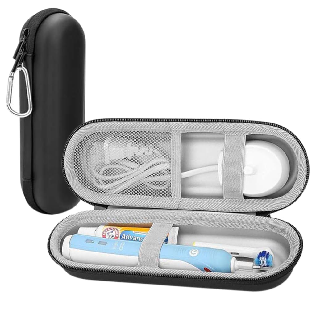 HANNEA Electric Toothbrush Hard Travel Case Compatible with Oral-B Pro Pro 500 300 1500 iO series 7 8 9 Electric Toothbrush, Portable EVA Protective Storage Bag Holder with Mesh Pocket HANNEA Electric Toothbrush Hard Travel Case Compatible with Oral-B Pro Pro 500 300 1500 iO series 7 8 9 Electric Toothbrush, Portable EVA Protective Storage Bag Holder with Mesh Pocket